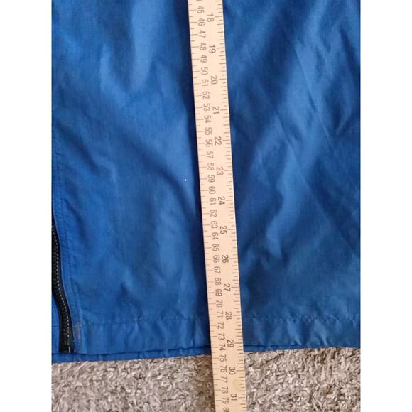 VINTAGE Eddie Bauer EB TEK Zip Hooded Jacket Adult XL Blue Rain Wind - Picture 5 of 11